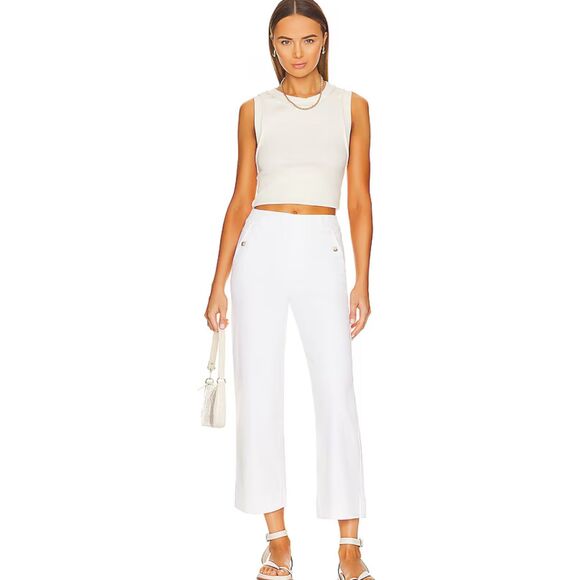 Best Seller ⭐️SPANX stretch twill wide leg pull on pant, $128 , Med C29 - Picture 2 of 8